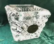 CRISTAL D'ARQUES LEAD CRYSTAL GLASS CANDLEHOLDER FOR 7/8" TAPER CANDLE