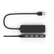 S18 4 in 1 USB 2.0 Data HUB With 4 Port USB 2.0 for Tablet Laptop BLACK COLOR