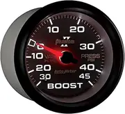 Auto Meter 7808 Phantom II 2-5/8" 30 in Hg.-45 PSI Mechanical Boost-Vacuum Gauge