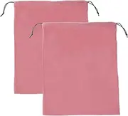 [uxcell] 2 Pack Dust Bags for Handbags, 12.6x15.8 Cotton Drawstring Storage Pouch Bag Dust Cover Storage Bags for Purses Shoes Boots Daily Travel Storage, Pink