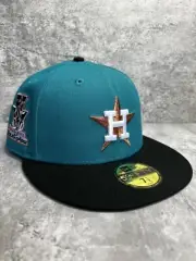 7 1/2 Hat Club Exclusive Copperhead Houston Astros Top 30 Teal Black Two Tone