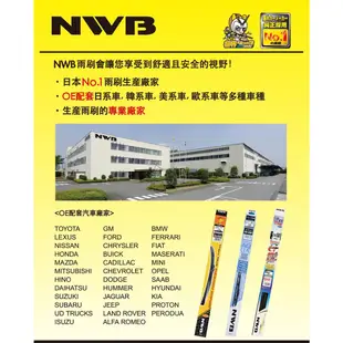 NWB DW 雨刷膠條 日本原裝 9mm 三節式軟骨雨刷替換膠條 NU NS 空力雨刷膠條 石墨鍍膜 哈家人