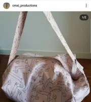 Kids Overnight Bag Sausage Dog And Doughnuts