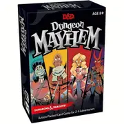 Dungeon Mayhem Dungeons Dragons Card Game For 2-4 Players, 120 Cards Board Game, Party Game For Friends And Family, gaming gift