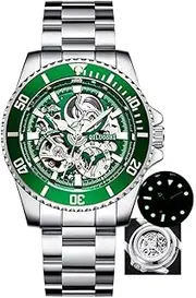 [DAXIAOYU] Mens Watches Fully Automatic Mechanical Wristwatch Hollow Fashion Waterproof Business Man Watch WaterGhost Series Tourbillon