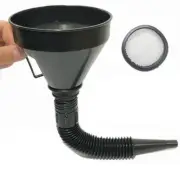 Angled Funnel with Filter for Car Van Oil Coolant Fuel Restricted Access Tool