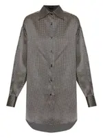 [Tom Ford] Tom Ford-Camicia In Seta A Pois Dal Fit Rilassato-Donna 40 IT