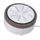 (Gray )Mini Turbo Washing Machine Timed Adjustable Multifunction USB Powered XG