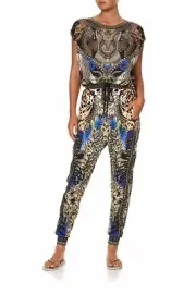 Camilla XXL 18-22 DRAGON LADY Drop Crotch Track Pants Crystal Embellished BNWT