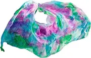 [CekoCk] Sequin Skirt，Belly Dancer Skirt, Dance Ribbons,Silk Fans,Women's Silk Belly Dance Veil Tie Dyed Silk Veil Silk Veil Hand Throwing Scarf Shawl (Color : 4)