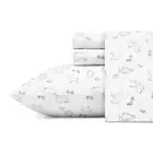 EDDIE BAUER Sheet Set 4-Pcs Cotton Percale 200-Thread Count Machine Wash King