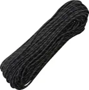 Marbles Parachute Cord Black Nylon Construction 100 Ft Rated For 550Lbs 7 Strand