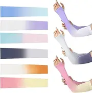 [SunHalo Gear] 3 Pairs of UV Protection Cooling Arm Covers Women’s Sun Protection Cycling Arm Covers Fashion