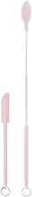 Mini Silicone Telescopic Spatula Multipurpose Double-Headed Cream Cake Scraper Pink