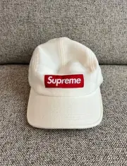 Deadstock Supreme x Loro Piana Wool Camp Cap Adjustable White Box Logo FW21
