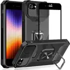 Hybrid Shockproof Hard&Soft Cover Wallet Case For iPhone 8 iPhone SE2/SE3 13Pro