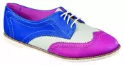 Dr Martens 4 Hole Polina Raspberry + Off White + Blue 14506670 Doc