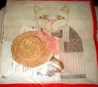 MZC Hearth Cats 3D Doll with Stitch Guide HP Hand Painted Needlepoint Canvas