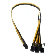 8Pin to 3x 8Pin (6+2) CPU GPU 3x 8Pin Power Splitter Graphics Card Cable 80cm