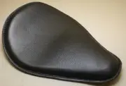 Harley Chopper Bobber Leather Motorcycle Seat Sporty Blk RICH PHILLIPS LEATHER