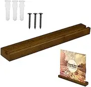Record Holder Wall,Record Wall Display Solid Wood Wall Mounted Album Record Holder - Album Record Holder and Record Storage Hanger, Smooth Wood Album Shelf for Music Lovers and Home