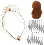 1 Set Disposable Hair Nets for Women Elastic Mesh Hair Bun Covers for Dance Ballet and Flight Attendant Styles for Quick and Elegant Buns
