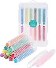 12 Count Kids Chalk Set - Sidewalk Chalk for Toddlers 1-3, Dustless and Washable - Ideal for Smooth Chalkboards and Blackboards - Non-Toxic and Easy to Clean (Gift Pack)