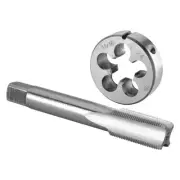 11/16-24 UNEF Tap & Die Set UNEF Machine Thread Tap & Round Die Right Hand