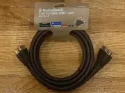 8' TRIPLE HDMI Cables High Speed with Ethernet TV BLU-RAY CABLE DVD 4K ULTRA HD