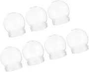 DIY Snow Globe Kit 7pcs Plastic Snow Globe Crafts Snowman Candy Jar for Christmas Halloween Decorations