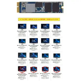 【磐石蘋果】OWC Aura Pro X2 全系列 NVMe SSD 適用於 27 與 21.5 吋的 iMac機型