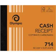 Olympic No.714 Carbonless Duplicate Cash Receipt Book