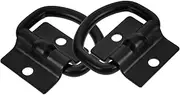 Mobestech 2pcs Truck Hitch Pin Picture Hooks Wire Gear Stick Trailers Trailer Hitch Winch para Roof Rack Straps Car Accessory Truck Accessories Trailer Tie Down Rings Stainless Steel Black