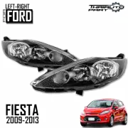 For Ford Fiesta WS CX LX 08-12 Set Pair LR Head Light Lamp Black Halogen (for: Ford)