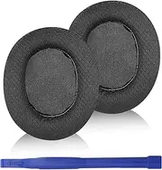 Adhiper Arctis 7 Ear Pads, Ear Cushion, Replacement Ear Pads, Memory Foam Mesh Fabric Ear Pads, Compatible with SteelSeries Arctis Pro 7 5 3 Gaming Headset (Black)