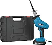 Oppsbuy Reciprocating Saw Cordless, 0-3500SPM Power Saw with 4 Blades, Multi Saw Sabre Saw Woodworking Reciprocating Saw Cutting