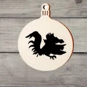Gamecock Decal wood Christmas Ornament - Colleges - University of South Carolina