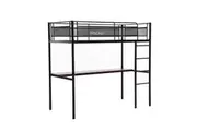 X Rocker HQ High Sleeper TV/Console Gaming Single Bunk Bed Frame w/Built In Desk