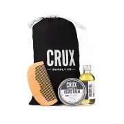 CRUX Supply Co Bearded Bundle - Beard Oil, Beard Balm, & Beard Comb
