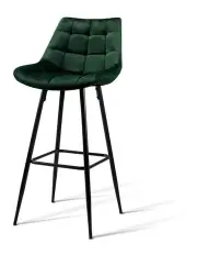 [Artiss] Kitchen Bar Stools Velvet Bar Stool Counter Chairs Metal Barstools Green