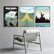 Safari Baby Animals Canvas Poster Nursery Lion Deer Wall Art Print Modern Animal Painting Nordic Kid Bedroom Decoration Picture 50X70cmX3PCS Frameless