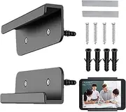 Tablet Wall Holder ? ABS, Black/White | Adhesive Tablet Stand, Laptop Shelf, Adjustable Mount for EReader, Smartphones | Wall-Mount Bracket, Sturdy Installation for Home & Office
