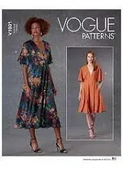 Vogue Sewing Pattern 1801 Ladies Misses Loose Fitting Dress Size 4-14 Uncut