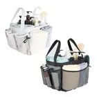 Portable Mesh Shower Bag Caddy 9 Pocket Bathroom Tote Toiletry Bath Organizer AU