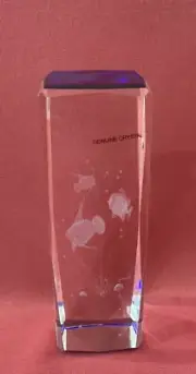 Fish 6" 3D Laser Etched Crystal Paperweight - C1030