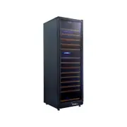 Smart 450L Black Dual Zone Freestanding Wine Fridge