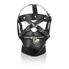 BDSM Faux Leather Slave Bondage Hood Mouth Gag Gimp Mask Restraints Kit Sex Toy