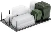 Umbra Peggy Kitchen Cupboard, Shelf and Drawer Organizer Tray - Adjustable Storage System For Food Containers, Cookware, Serveware, Utensils and More (Set of 2) Kitchen