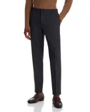 Theory Mayer Drawstring Flannel Jaspe Elasticated Waist Trousers