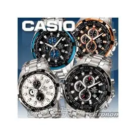 CASIO 時計屋 EDIFICE EF-539D-1A2/1A5 男錶 石英錶 不鏽鋼錶帶 計時 防水 日期顯示 保固